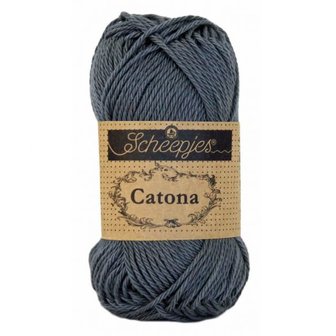 Haakgaren 393 CHARCOAL Scheepjes Catona 10 gram