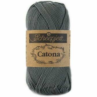 Haakgaren 501 ANTHRACITE Scheepjes Catona 10 gram