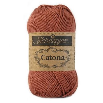 Haakgaren 504 BRICK RED Scheepjes Catona 10 gram