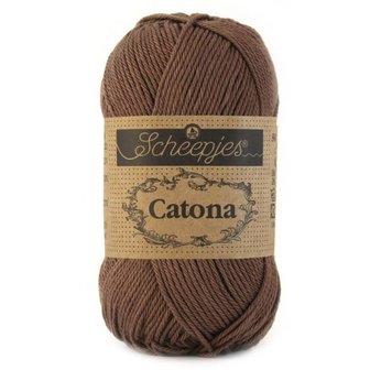 Haakgaren 507 CHOCOLATE Scheepjes Catona 10 gram