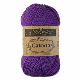 Haakgaren 521 DEEP VIOLET Scheepjes Catona 10 gram