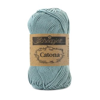 Haakgaren 528 SILVER BLUE Scheepjes Catona 10 gram