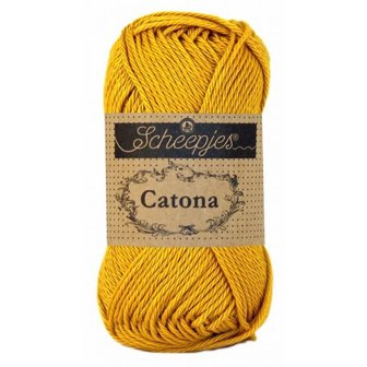 Haakgaren 249 SAFFRON Scheepjes Catona 25 gram