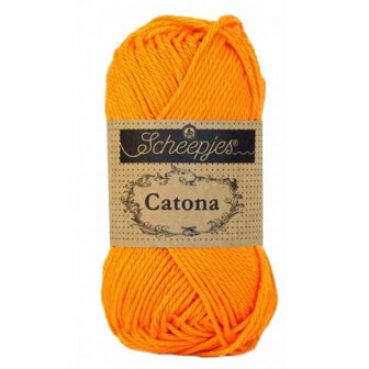 Haakgaren 281 TANGERINE Scheepjes Catona 25 gram