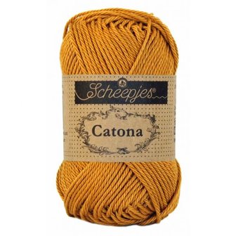 Haakgaren 383 GINGER GOLD Scheepjes Catona 25 gram