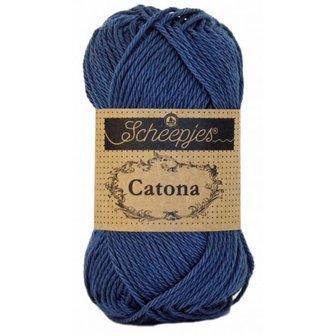 Haakgaren 164 LIGHT NAVY Scheepjes Catona 50 gram