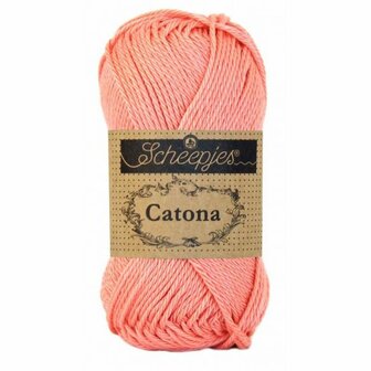 Haakgaren 264 LIGHT CORAL Scheepjes Catona 50 gram