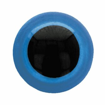 DIERENOGEN - VEILIGHEIDSOGEN TWEEKLEURIG 6MM blauw