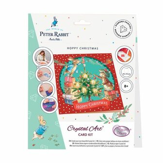 Crystal Card Kit &reg; Peter Rabbit Hoppy Christmas (18x18cm/partial).