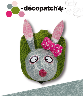 Decopatch papier konijneprint  OP=OP