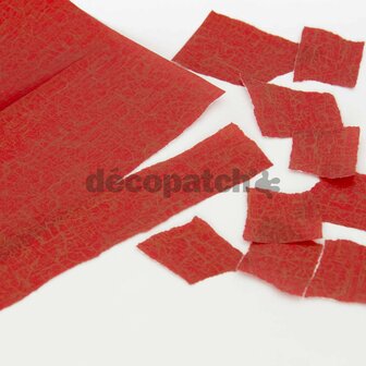 Decopatch papier kleursalvo rood