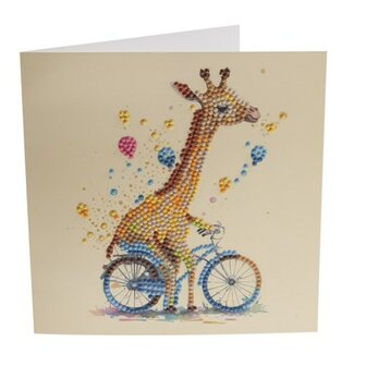 Crystal Art Card: Giraffe (18x18 cm)