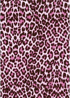 Decopatch papier panterprint roze