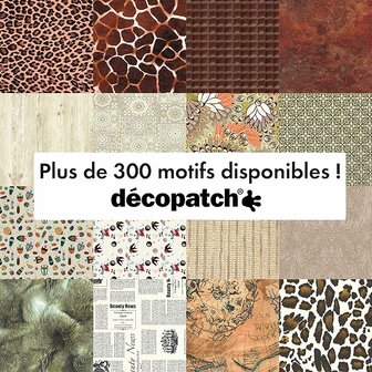 Texture Decopatch papier Harten hotfoil