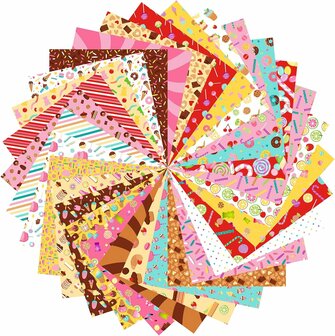 Origami papier SWEETS, 60 vel 70g 20 x 20 cm - met motief 