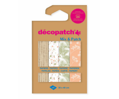 Decopatch papier Mix &amp; Patch Terracotta