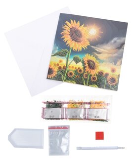 Crystal Card Kit &reg; Soulful Sunflower (18x18 cm)