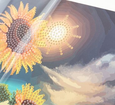 Crystal Card Kit &reg; Soulful Sunflower (18x18 cm)