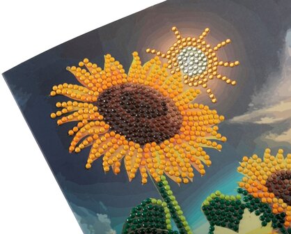 Crystal Card Kit &reg; Soulful Sunflower (18x18 cm)