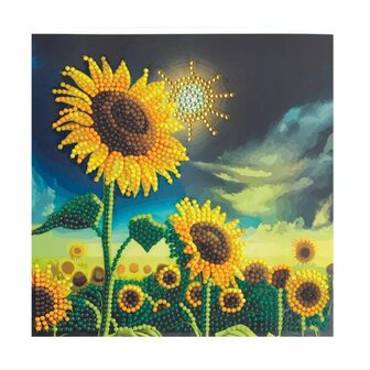 Crystal Card Kit &reg; Soulful Sunflower (18x18 cm)