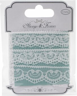  Always &amp; Forever Lace Ribbon - Heart Chain