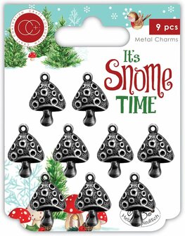 It&#039;s Snome Time - Toad Stools Metal Charms