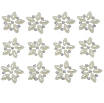 Craft Consortium Always &amp; Forever Adhesive Pearls Flower 