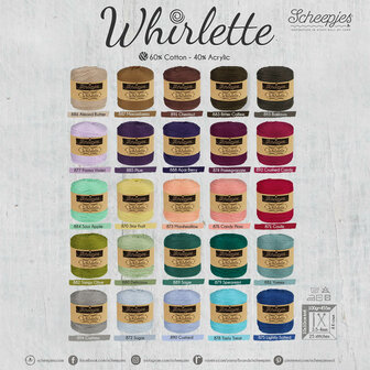 895 TOFFEE Scheepjes Whirlette 100 gram.