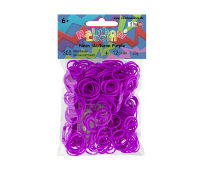 Rainbow Loom Neon Purple 300 stuks