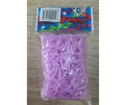 Rainbow Loom Lila Glow in the Dark 600 stuks