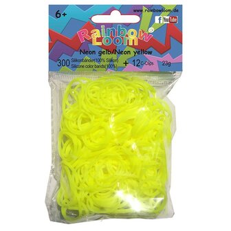 Rainbow Loom Neon Yellow 300 stuks