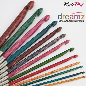 KnitPro Dreamz Tunische haaknaald hout 3.00mm 