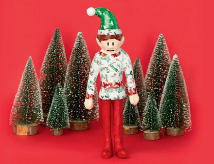 Elf Kerstelf Decopatch figuur