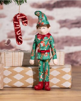 Elf Kerstelf Decopatch figuur