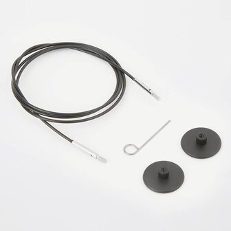 KnitPro Kabel met connector 50cm zwart