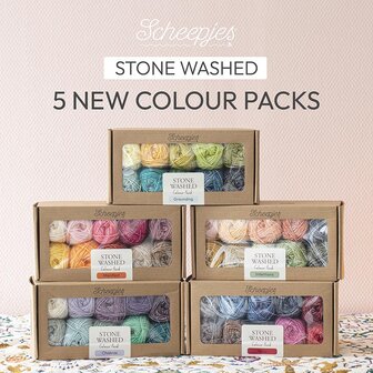 Scheepjes Stone Washed colour pack 10x25g - Chakras