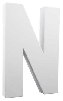 Letter wit N 20,5 cm