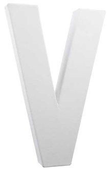 Letter wit V 20,5 cm