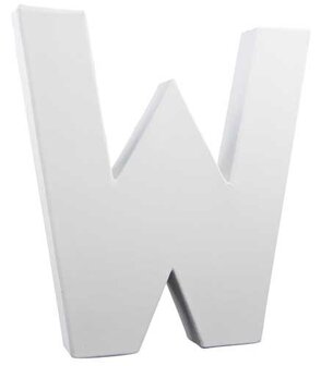 Letter wit W 20,5 cm