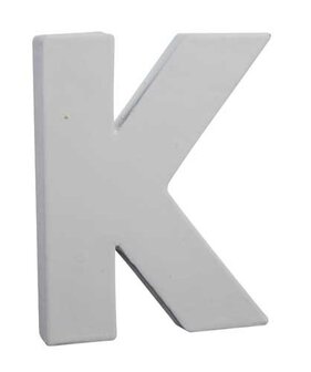 Letter wit K 12 cm