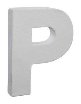 Letter wit P 12 cm