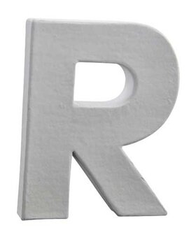 Letter wit R 12 cm