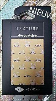 Texture Decopatch papier Konijntjes hotfoil XL