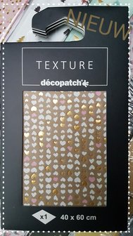 Texture Decopatch papier Harten hotfoil XL