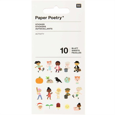 PAPER POETRY STICKERBOOK ACTIVITY 10 VELLEN