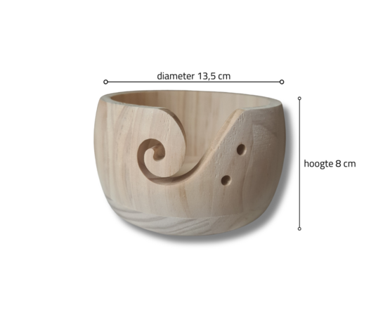 YARN BOWL GARENSCHAAL HOUT 