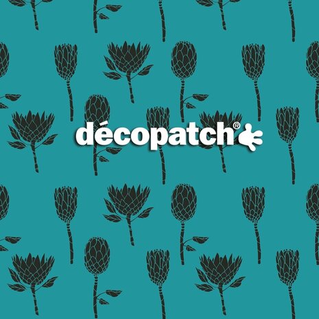 Decoptach papier unieke Protea bloemen