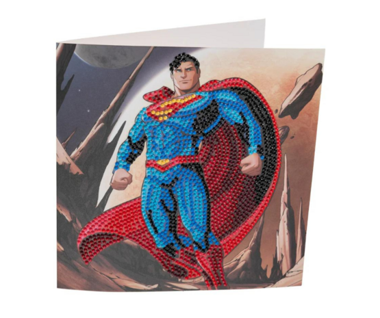 Crystal Art Card: Warner Brothers: Superman (18x18 cm)