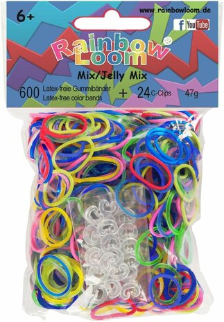 Rainbow Loom Jelly Mixed 600 stuks