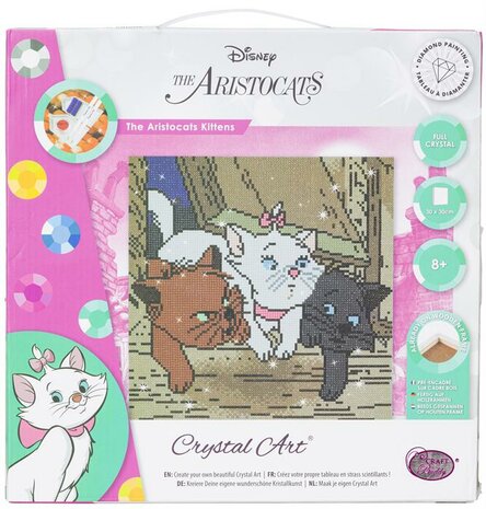 Crystal Art kit Disney The Aristocats (full) 30 x 30 cm